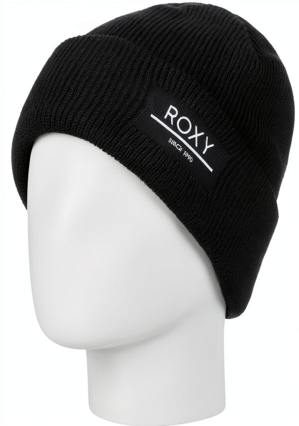 Roxy Strickmütze Damen doppellagig Rippstrick Acryl-1