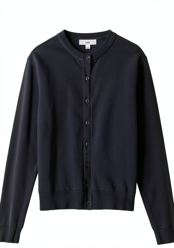 Marks Spencer Strickjacke Damen Rundhalsausschnitt