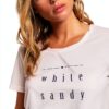 Roxy Damen T-Shirt Regular Fit verdrehter Kragen Siebdruck-3
