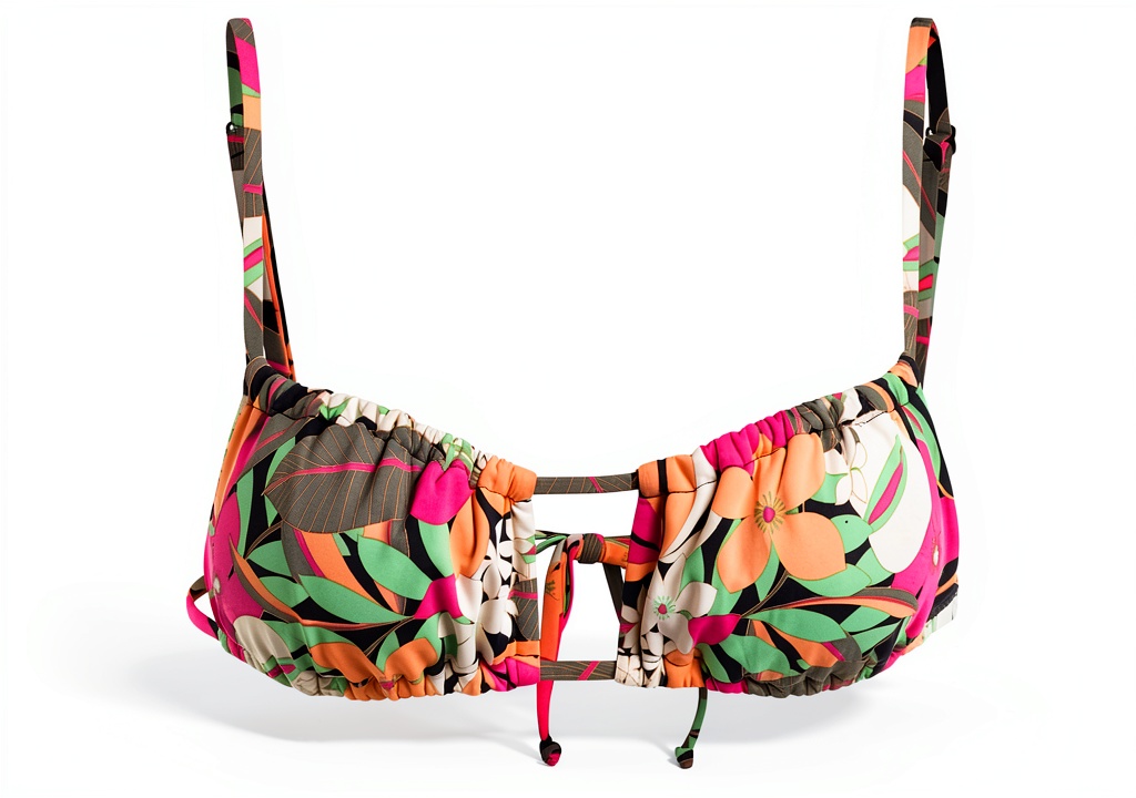 Roxy Bikini Bralette in Anthracite Palm Song S Farbe an einer Modellpuppe