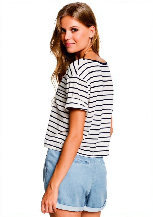 Roxy Damen Shorts Relaxed Fit elastischer Bund Light Blue-5