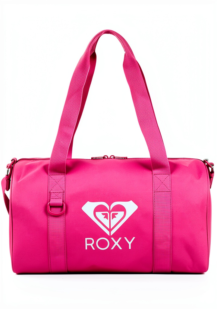 Roxy Badeanzug Ibis Rose an einer Frau am Pool