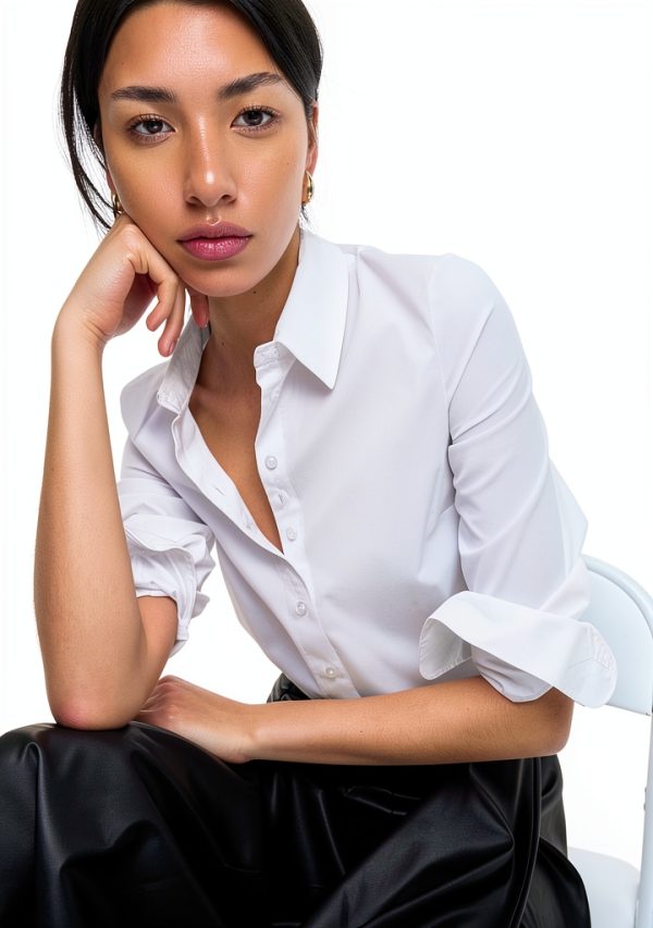 Marks Spencer Enges T-Shirt Damen Baumwolle Kragen