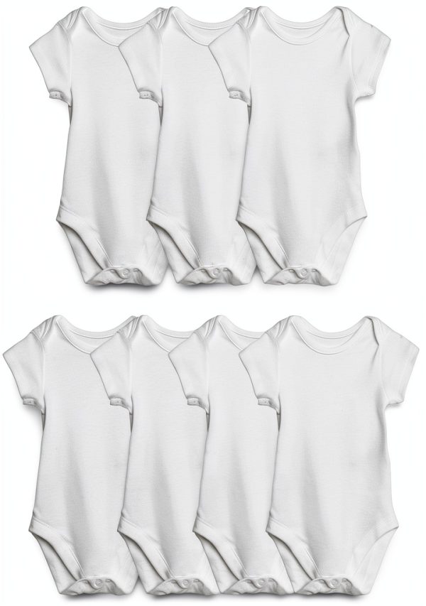 Marks Spencer Baumwolle Body Mädchen Kurzarm 7er Pack