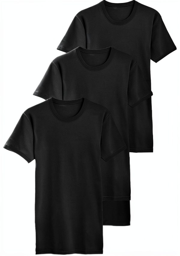 Marks Spencer Baumwolle Unterhemden 3er Pack Herren T-Shirt