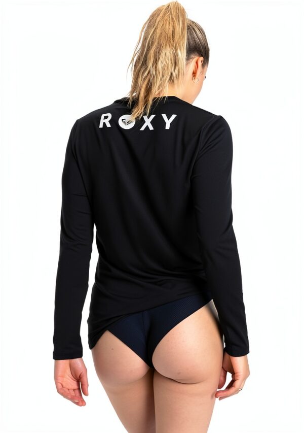 Roxy Damen Rashguard UV Schutz lockere Passform Anthrazit-2