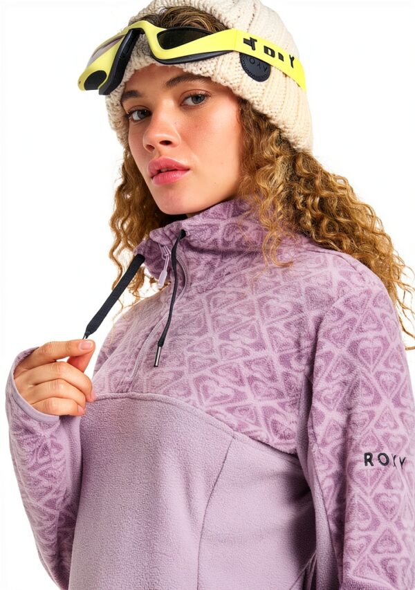 Roxy Damen Sweatshirt recyceltes Polyester Mock Neck-4