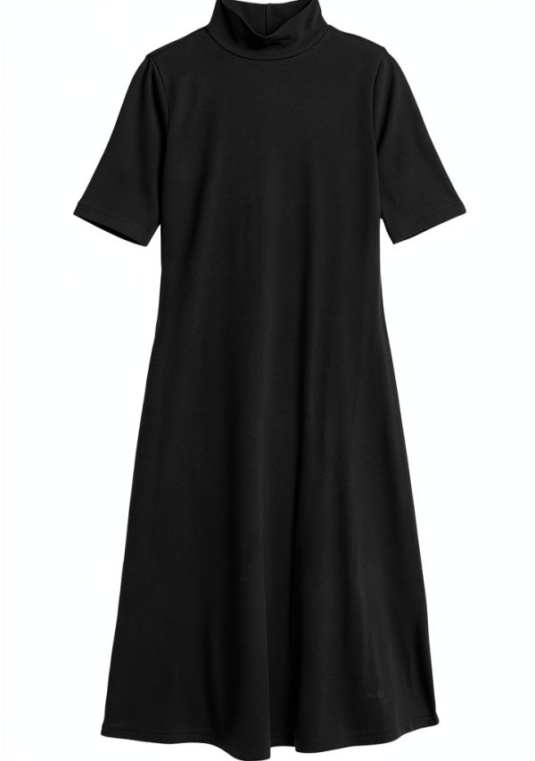 Marks Spencer Midaxikleid Baumwolle Damen Freizeit Schwarz