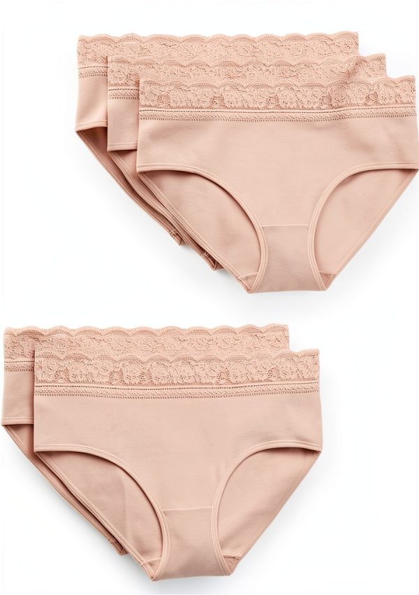 Marks Spencer Baumwoll Lycra Spitze Shorts Damen Unterhosen