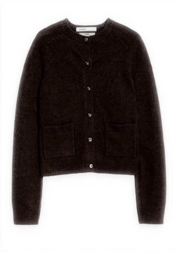Strickjacke Damen Marks Spencer Air Yarn Knopf Cropped