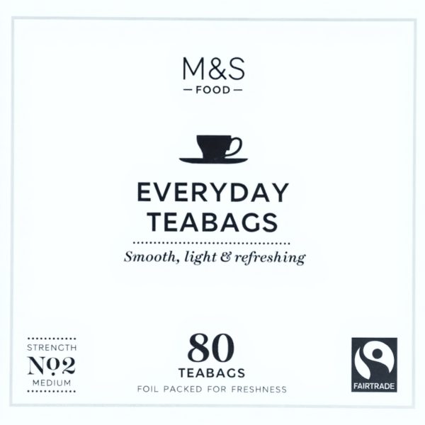 Marks Spencer Fairtrade Schwarztee Teebeutel Alltag 80 Stück