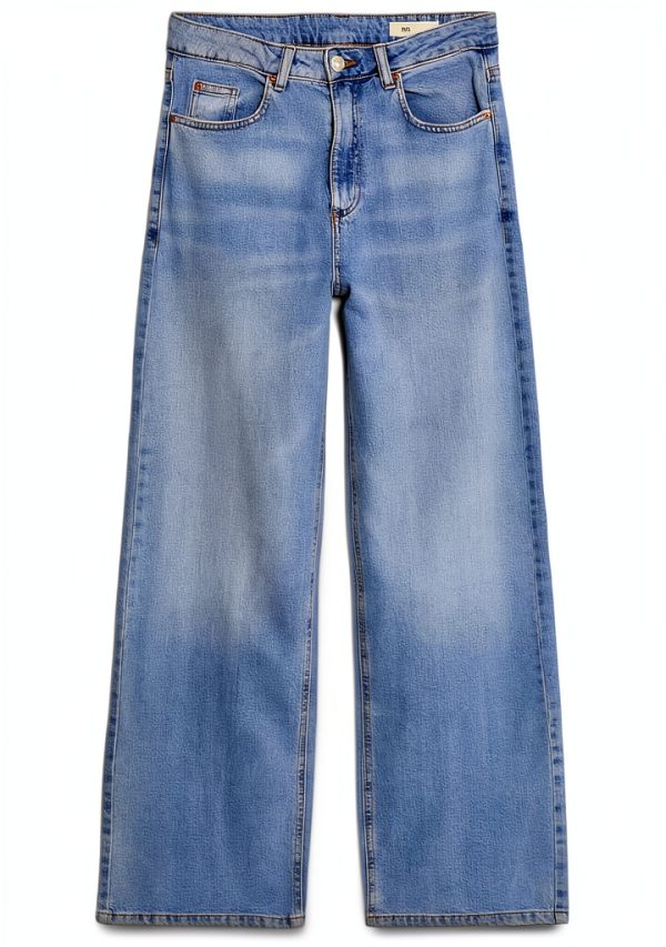 Marks Spencer Jeans Weites Bein Damen Baumwolle BCI