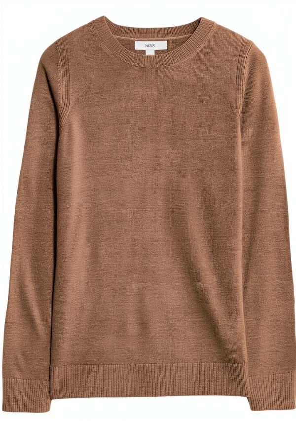 Marks Spencer Damen Pullover recyceltes Acryl gerippt