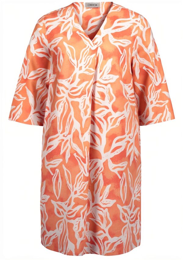 Cartoon Damen Kleid Leinen Viskose Sommer Floral-0