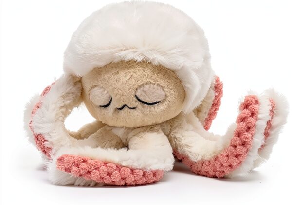 Schläfriger Octopus Plüschtier weich flauschig Kinder-2
