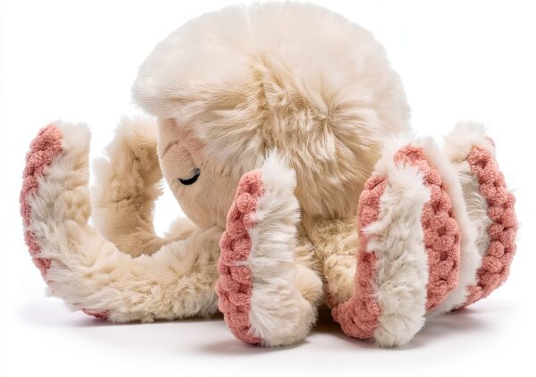 Schläfriger Octopus Plüschtier weich flauschig Kinder-3