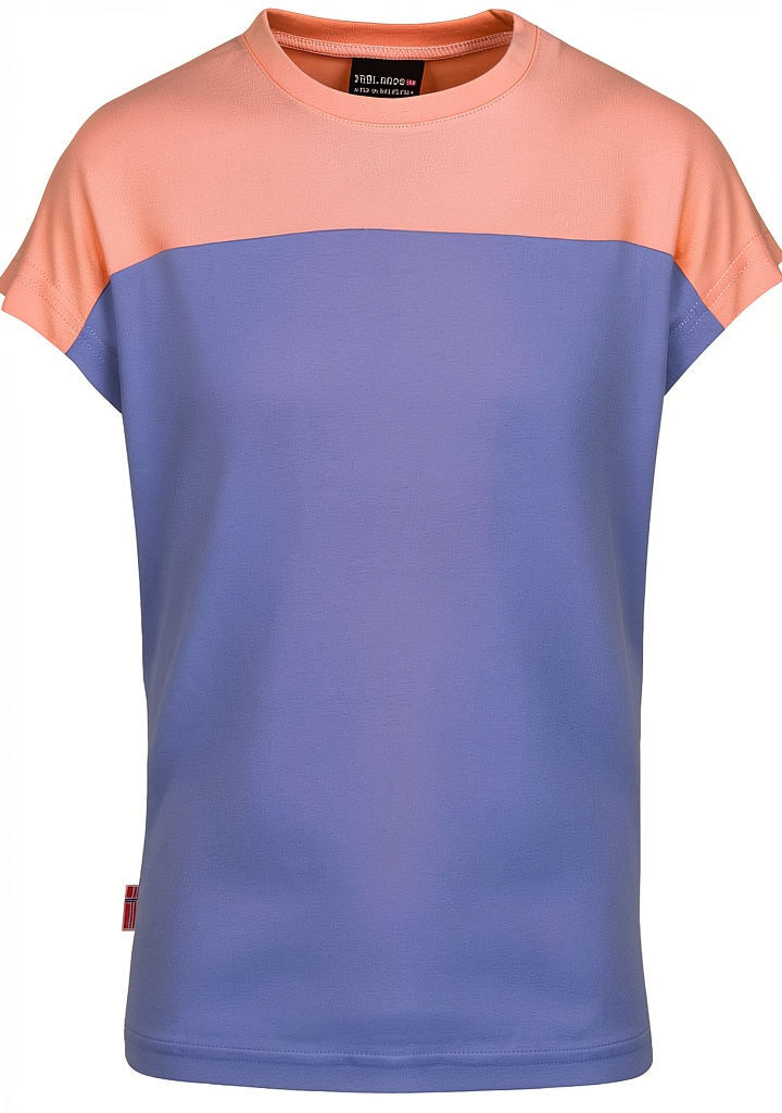 Trollkids Mädchen T-Shirt in Colorblock-Design an einem Mädchen