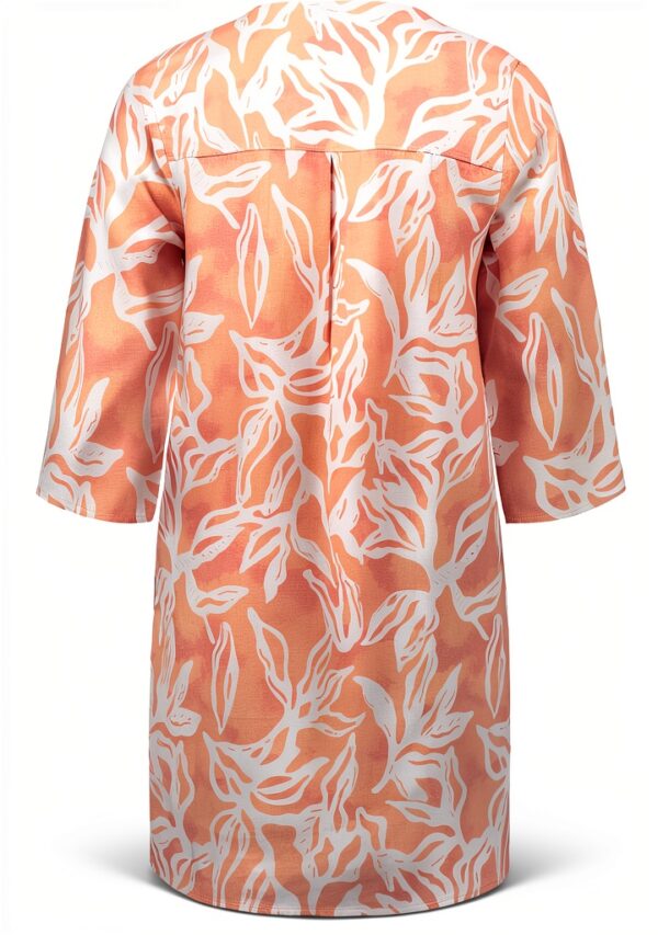 Cartoon Damen Kleid Leinen Viskose Sommer Floral-2