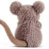 Graue Maus Plüschtier Stofftier weich für Kinder Geschenk-6