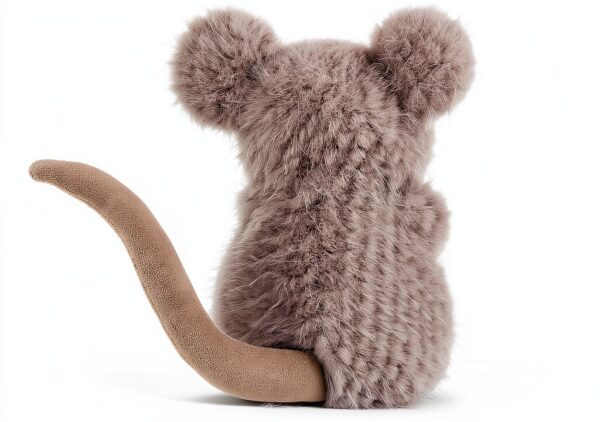 Graue Maus Plüschtier Stofftier weich für Kinder Geschenk-6