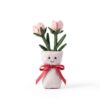 Plüsch Vase Rose Kinderplüschtier Polyester Rot-2