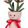 Plüsch Vase Rose Kinderplüschtier Polyester Rot-4