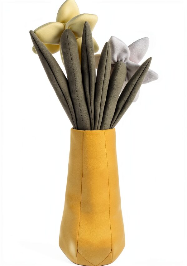 Narcissus Plüschblume gelbes Plüschtier Polyester-6