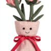 Plüsch Vase Rose Kinderplüschtier Polyester Rot-0
