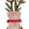 Plüsch Vase Rose Kinderplüschtier Polyester Rot-6
