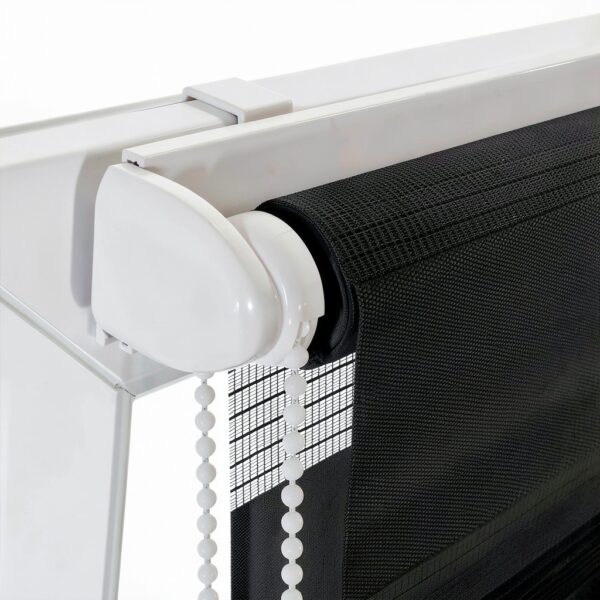 Sonnenschutz‑HH Klemmfix Duo‑Rollo Anthrazit 90 cm x 160 cm – 1‑Tür,-1