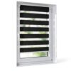 Sonnenschutz‑HH Klemmfix Duo‑Rollo Anthrazit 90 cm x 160 cm – 1‑Tür,-0