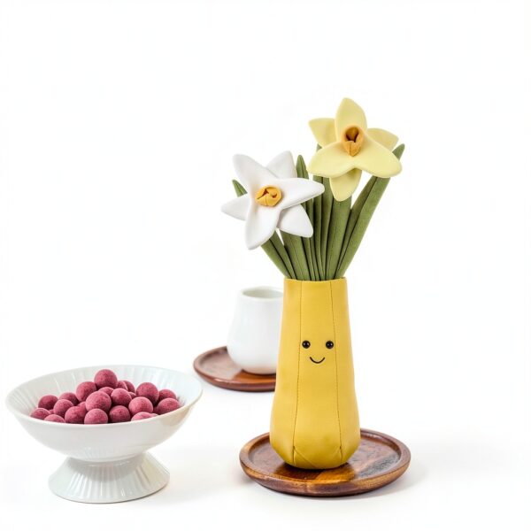 Narcissus Plüschblume gelbes Plüschtier Polyester-2