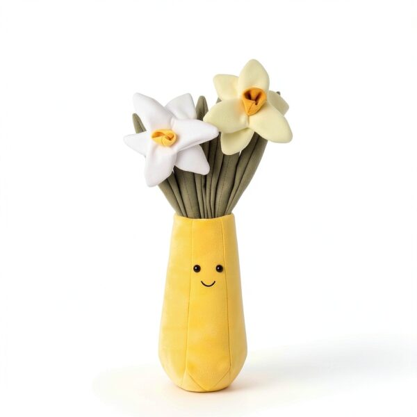 Narcissus Plüschblume gelbes Plüschtier Polyester-1