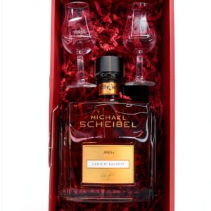Tabakland Brandy 700ml 35% Alkohol – Aprikosenaroma mit 2 Gläsern-0