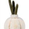Plüschknoblauch KuschelFreund Plüschtier 18 cm Weiß handgefertigt-5