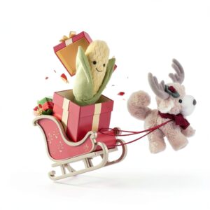Plüsch Mais Stofftier 17 cm & 23 cm handgefertigt ultraweich Kinder-0