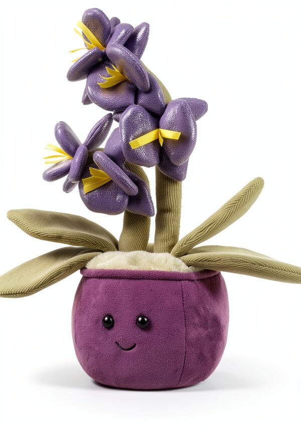 Kindertraum Plüsch-Phalaenopsis Orchidee Plüschtier Violett 28 cm-2