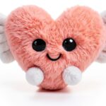 Plüsch Engel Herz 10 cm – Handgefertigt, 100 % Polyester, Kuschelig-0