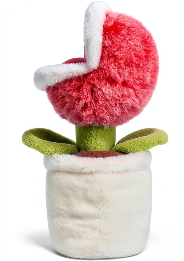 Piranha Pflanze Plüsch 23 cm weiches Polyester rotes rosa Design-4