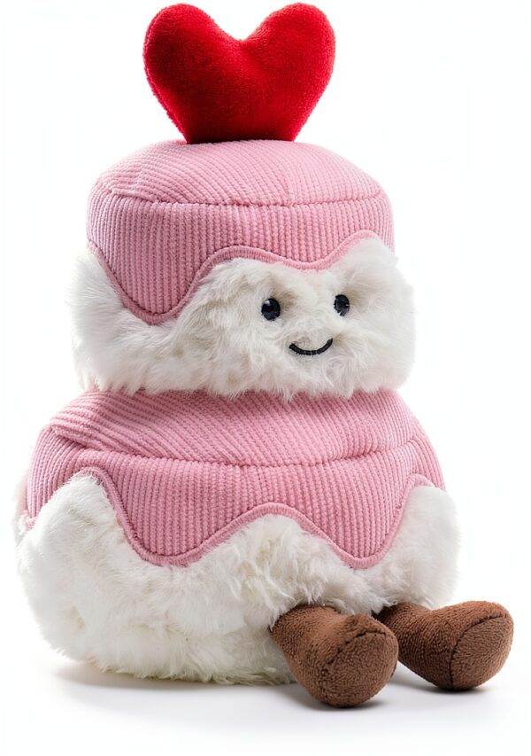 Plüschkuchen Kuscheltier 10cm Handgemacht aus Polyester – weich-0