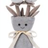 Plüsch Diamant Vase 30 cm – Handgefertigt, weiches Polyester, ideal-0