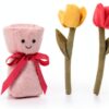 Romantische Tulpen Vase Plüschspielzeug 28cm Handgefertigt von BrandX-2