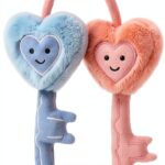 Herzschlüssel Plüschtier von PlüschHerz 12 cm aus weichem Polyester-0