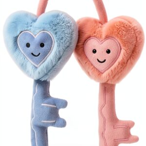 Herzschlüssel Plüschtier von PlüschHerz 12 cm aus weichem Polyester-0