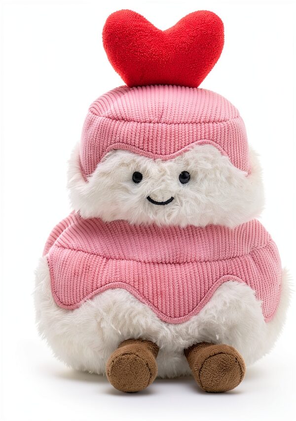 Plüschkuchen Kuscheltier 10cm Handgemacht aus Polyester – weich-4