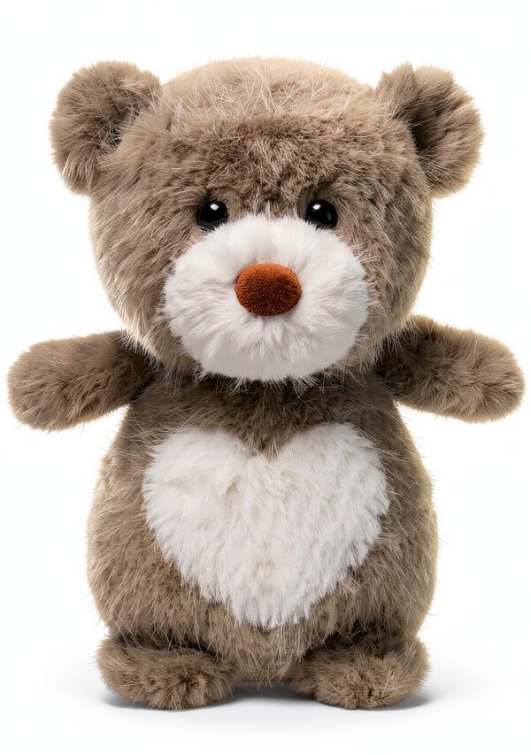Plüschbär 20 cm Braun – Handgefertigt, weiches Polyester, Babygeschenk-0