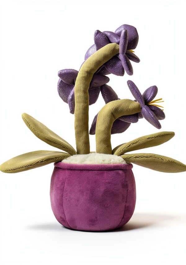 Kindertraum Plüsch-Phalaenopsis Orchidee Plüschtier Violett 28 cm-3