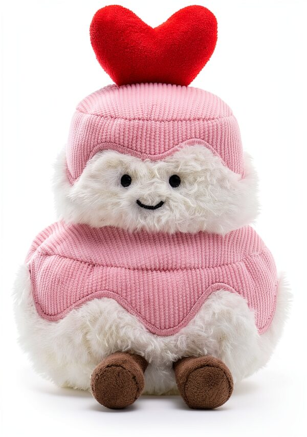 Plüschkuchen Kuscheltier 10cm Handgemacht aus Polyester – weich-1