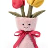 Romantische Tulpen Vase Plüschspielzeug 28cm Handgefertigt von BrandX-4