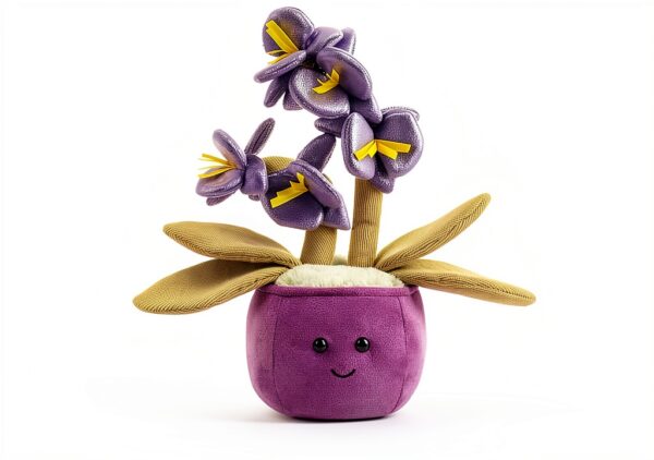 Kindertraum Plüsch-Phalaenopsis Orchidee Plüschtier Violett 28 cm-4